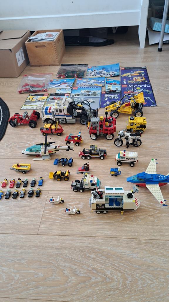 Grote partij oude LEGO met diverse sets en minifiguren, Gebruikt, Lego, Ophalen of Verzenden, Technic