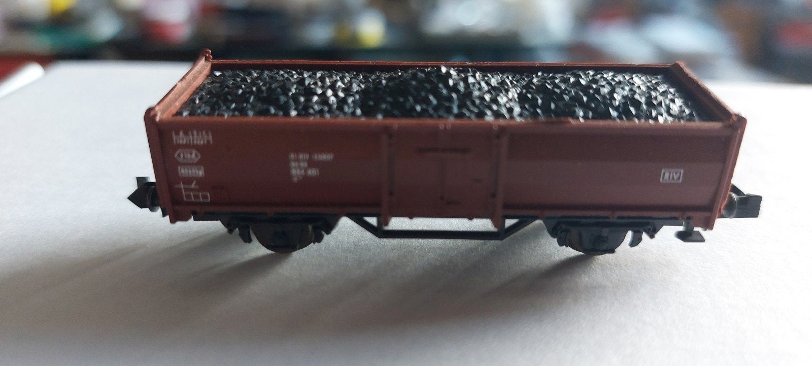 NLK 1028 HOGE BAKWAGON GELADEN 1/160, Gelijkstroom, Wagon, Ophalen of Verzenden, Zo goed als nieuw