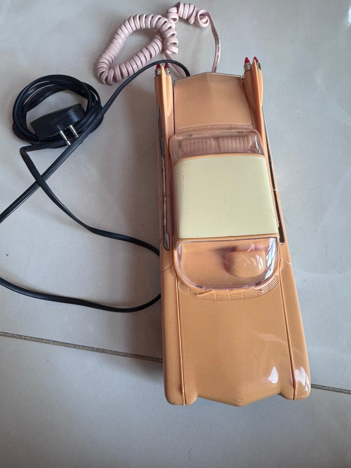 Vintage Telemania Cadillac Telefoon - Roze/Beige, Ophalen, Gebruikt
