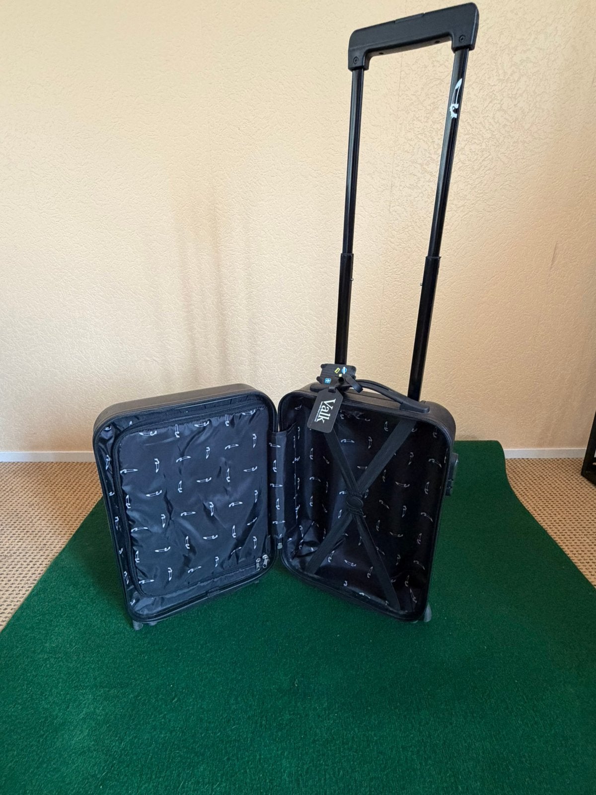 Van der valk handbagage koffer, Wieltjes, Gebruikt, 50 tot 60 cm, Hard kunststof