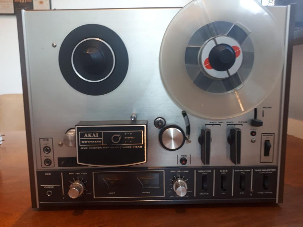 Akai 4000DS Bandrecorder - Vintage Audio, Ophalen, Bandrecorder, Met banden