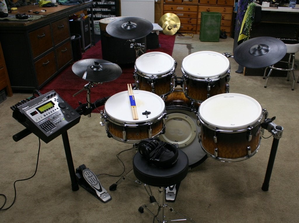 roland td12 / pearl E-PRO live electrisch drumstel, Ophalen, Gebruikt, Jouwdrumstel@gmail.com, Wilhelminastraat 47 nijverdal