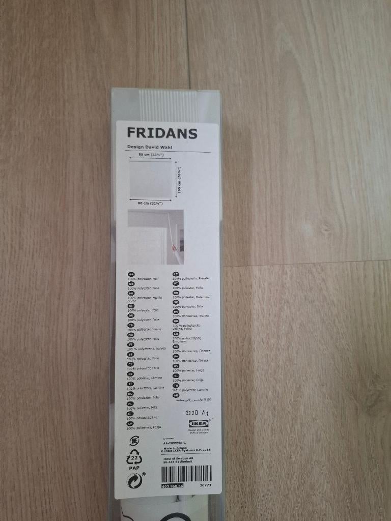 Fridans Verduisterend rolgordijn wit nieuw!!, Ophalen, Nieuw, Wit, 150 tot 200 cm