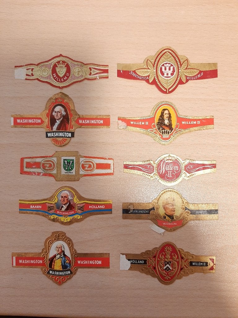 Sigarenbandjes, Verzamelen, Verzenden, Gebruikt, Sigarenbandjes