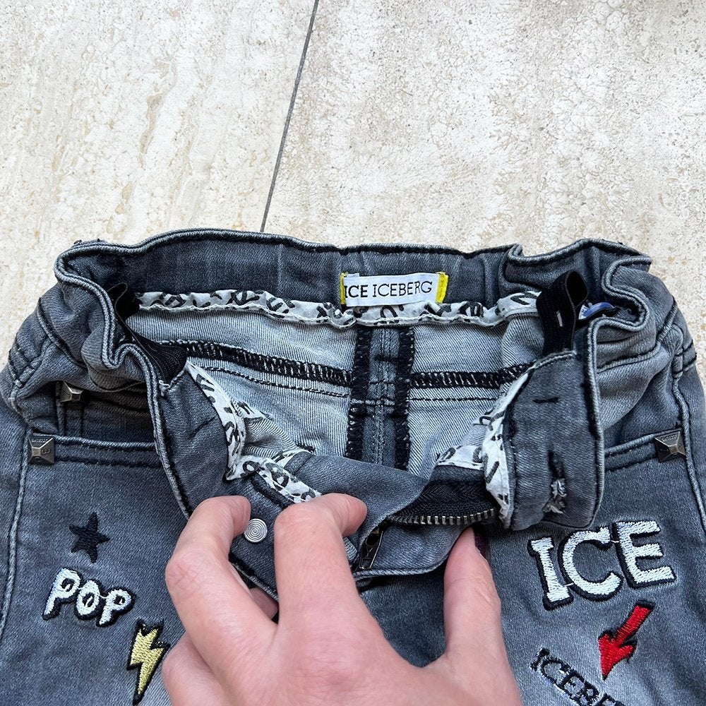 Mooie ICEBERG Jeans 1 - 00 (Maat 18M/cm.86) € 30,-, Broekje, Jongetje of Meisje, Ophalen of Verzenden, Zo goed als nieuw
