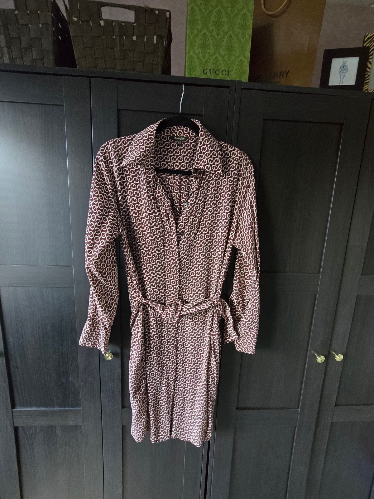 Massimo Dutti jurk met kettingprint, Maat 38/40 (M), Massimo Dutti, Ophalen of Verzenden, Zo goed als nieuw