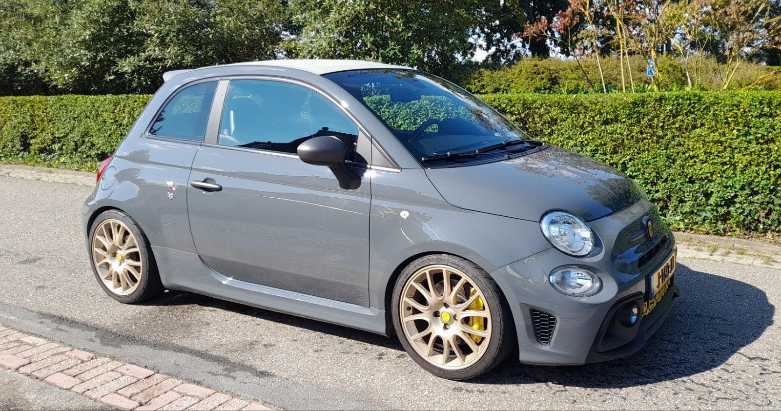 Fiat 500 abarth 596 competizione cabrio automaat full option, Auto's, Fiat, Particulier, Te koop