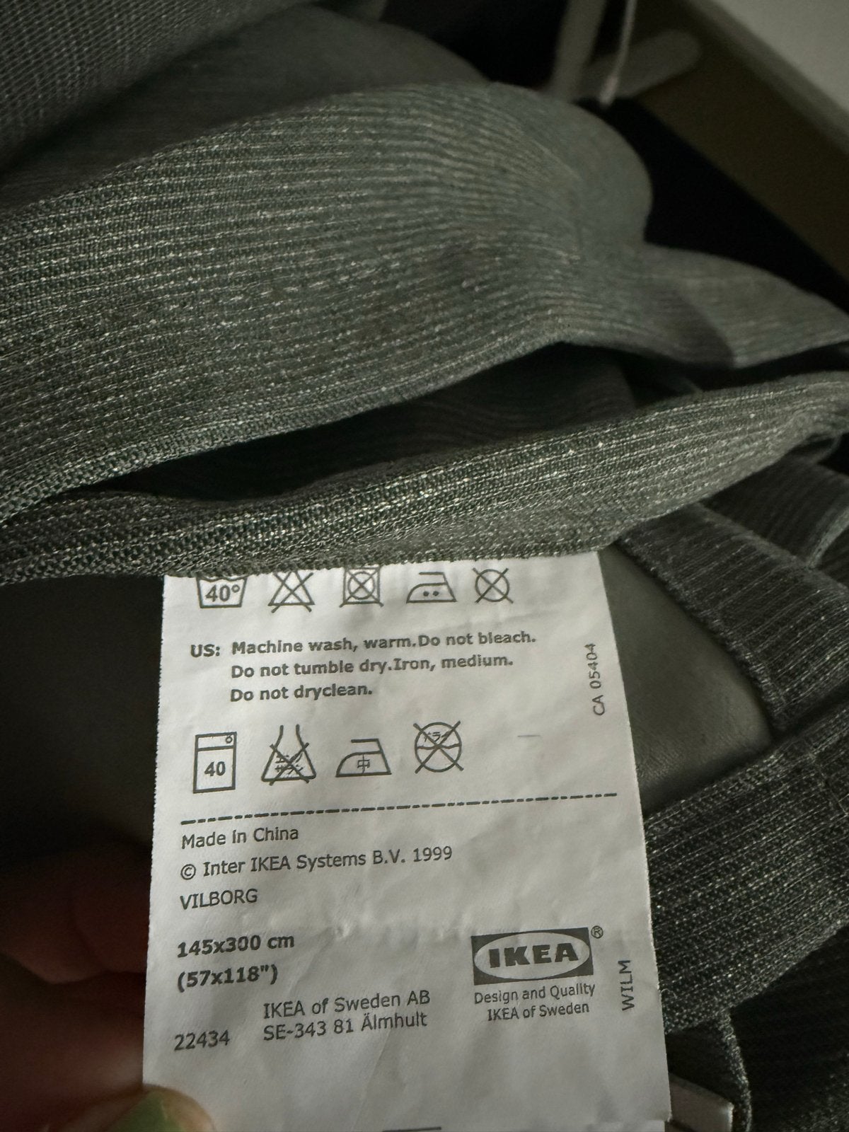 6x IKEA Vilborg Gordijnen Groen (145x300 cm), Huis en Inrichting, 300 cm, Verduisterend, 145 cm, Ophalen of Verzenden
