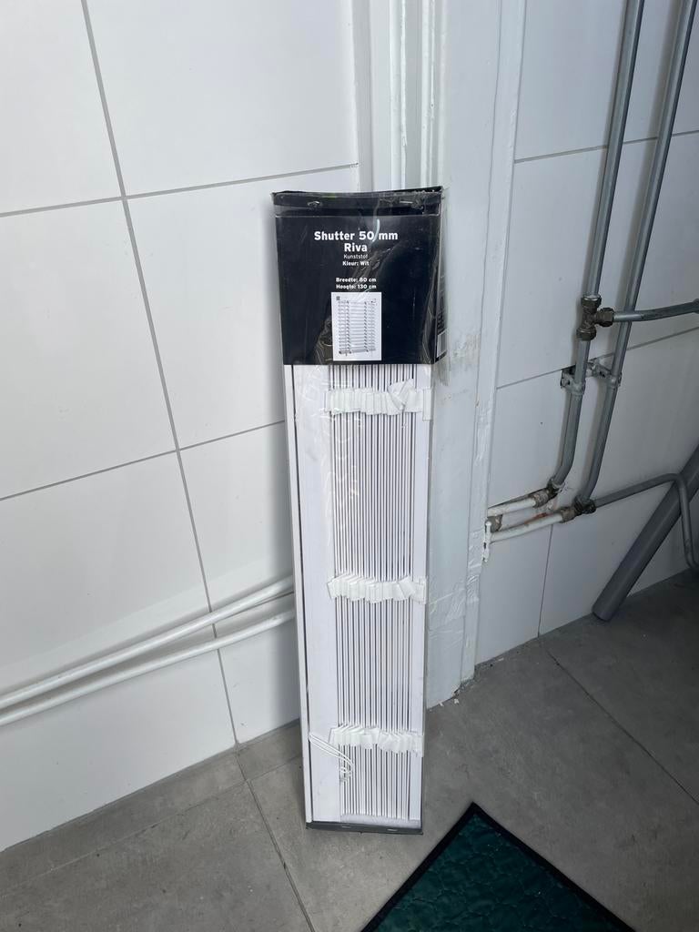 Shutter 50 mm Riva, wit, 80x130 cm, Ophalen of Verzenden, Nieuw, Wit