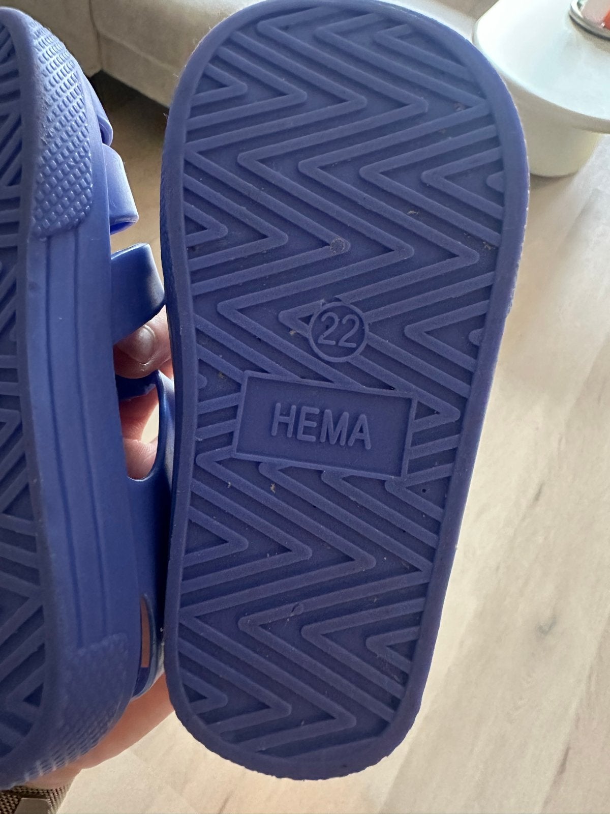 Hema blauwe waterschoenen maat 22, Kinderen en Baby's, Kinderkleding | Schoenen en Sokken, Ophalen, Gebruikt, Jongen of Meisje