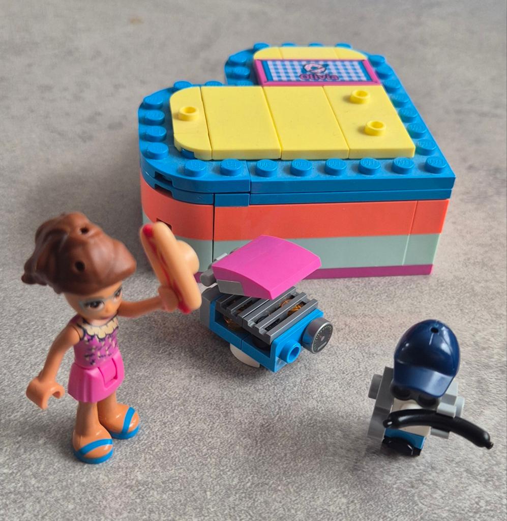 Lego Friends Olivia's hartvormige zomerdoos 41387, Lego, Compleet, Friends, Ophalen of Verzenden