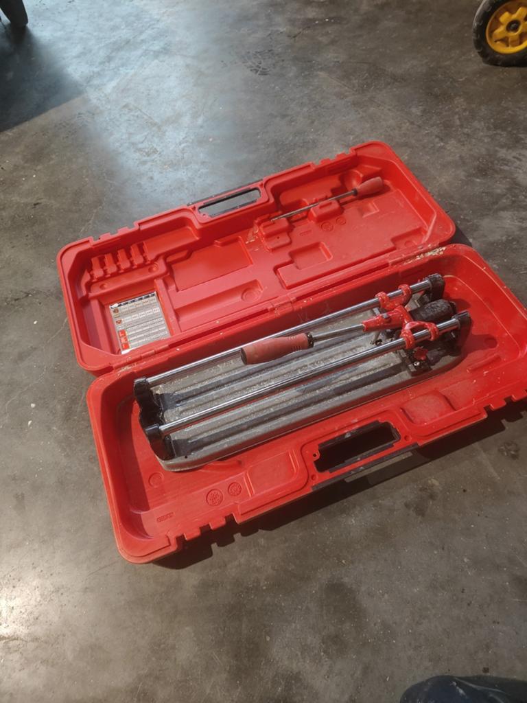 Rubi TS-MAX 43 Tegelsnijder 43cm met koffer, Ophalen of Verzenden, Gebruikt