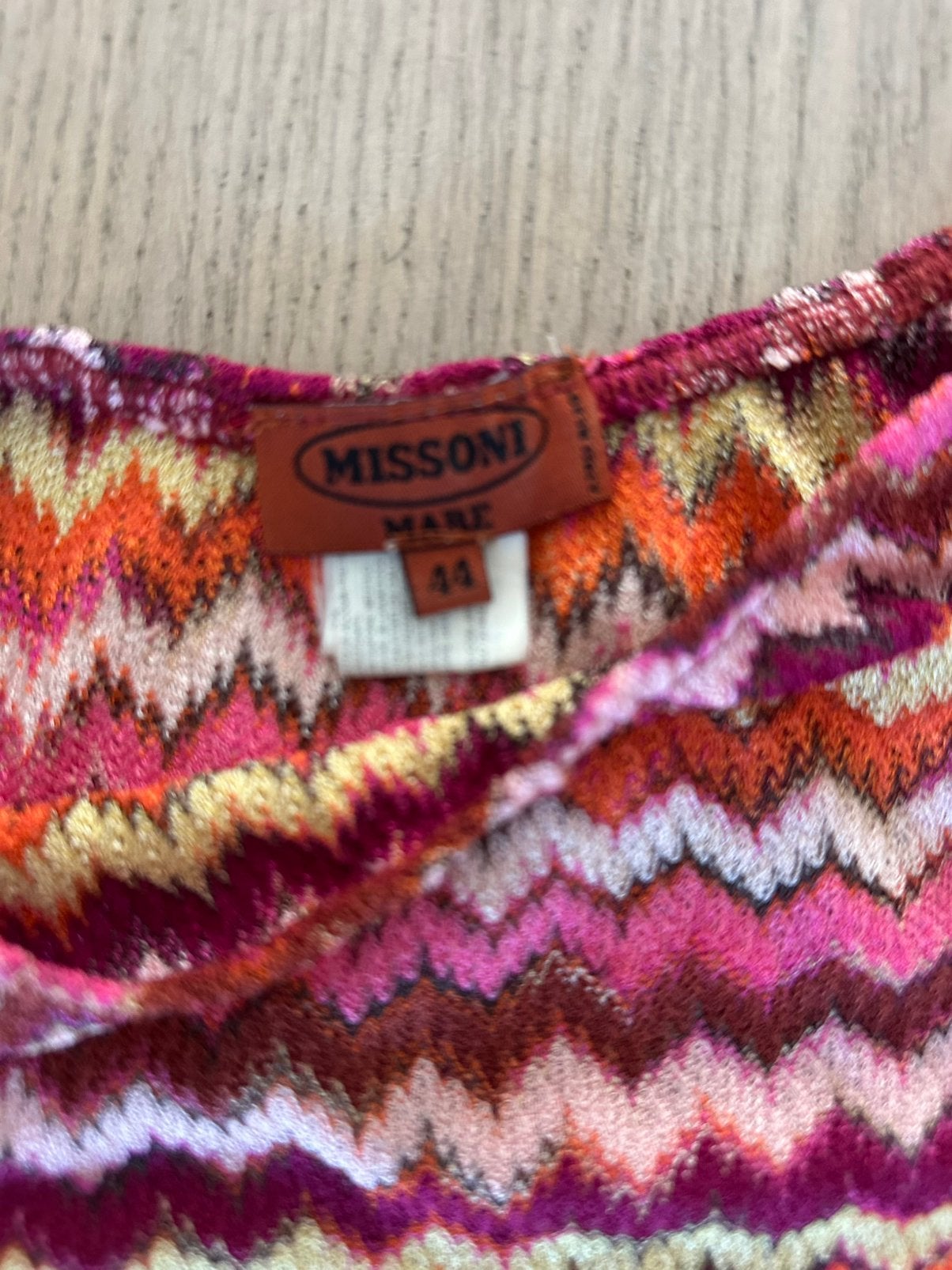 Vintage Missoni jurkje maat 44, Meerkleurig, Maat 42/44 (L), Ophalen of Verzenden, Gedragen