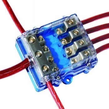 AGU zekering blok 1x 4GA in - 4x 8GA uit, ., Nieuw, Ophalen of Verzenden, .