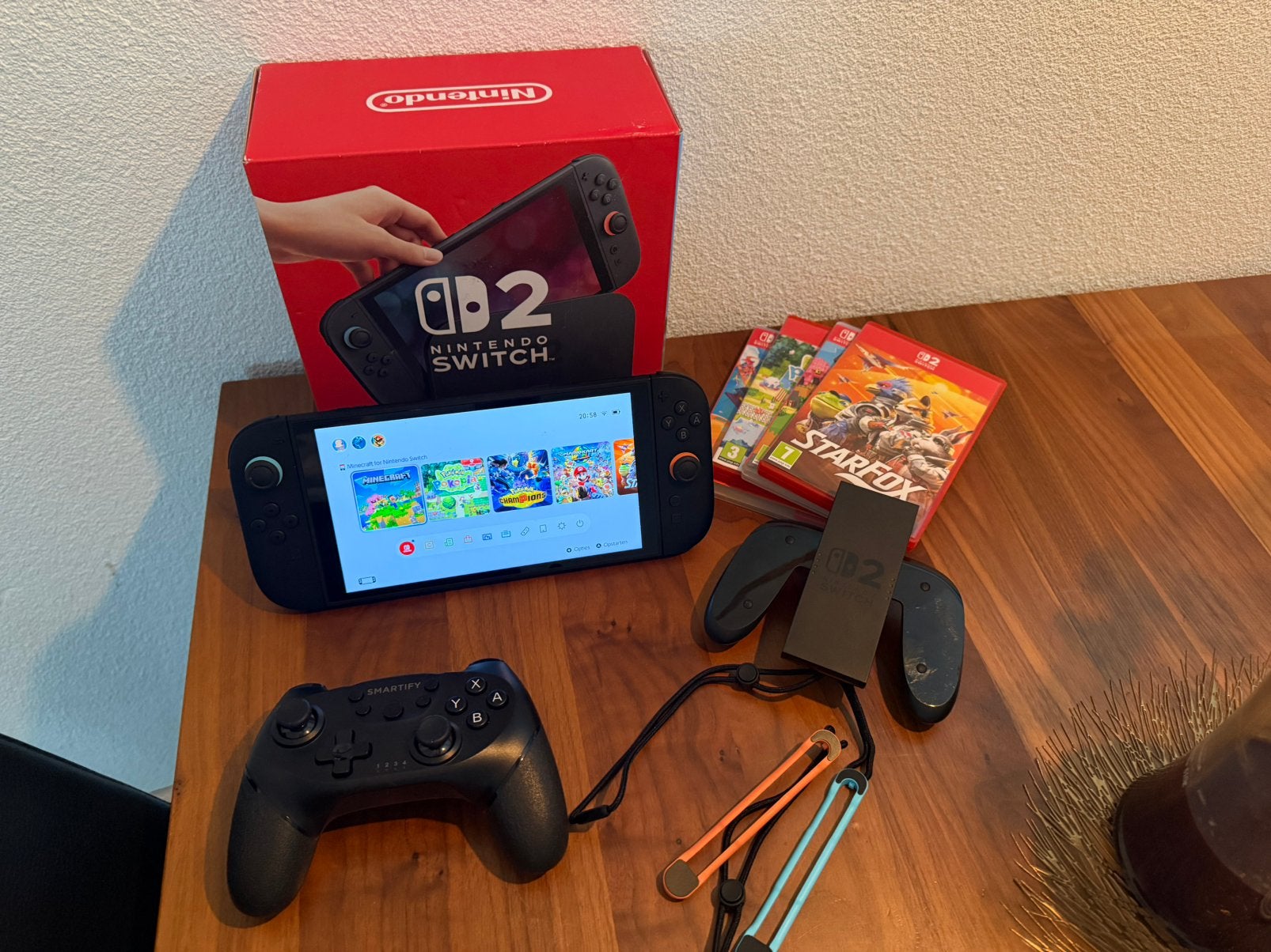 Nintendo SWITCH 2 + games !!, Ophalen, Gebruikt, Switch Original, Met games