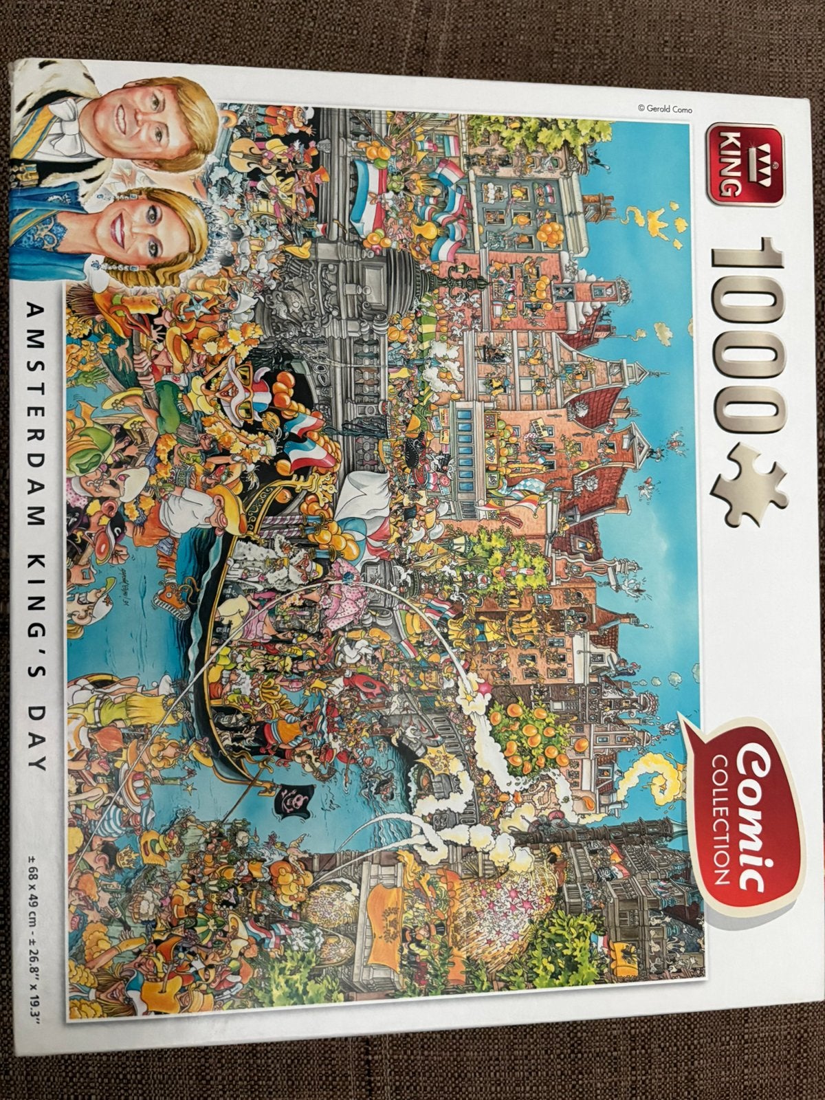 Amsterdam King’s Day puzzel 1000 stukken KING, Ophalen of Verzenden, 500 t/m 1500 stukjes, Zo goed als nieuw, Legpuzzel