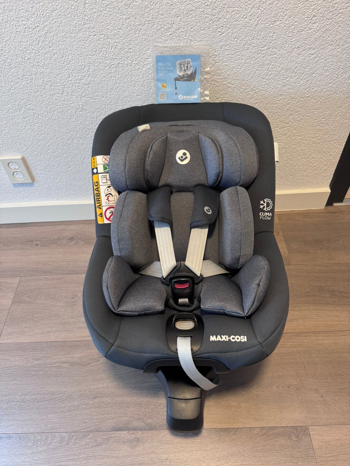 🩶 Maxi-Cosi Mica Pro Eco i-Size isofix 360 draaibaar 🩶, Ophalen, Verstelbare rugleuning, Gebruikt, 0 t/m 18 kg