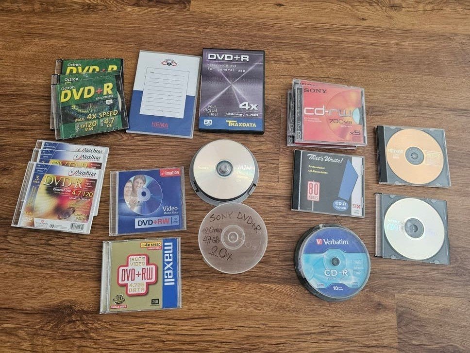 Partij lege DVD-R en CD-R schijven - Diverse merken, Op spindel, Cd, Nieuw, Ophalen of Verzenden