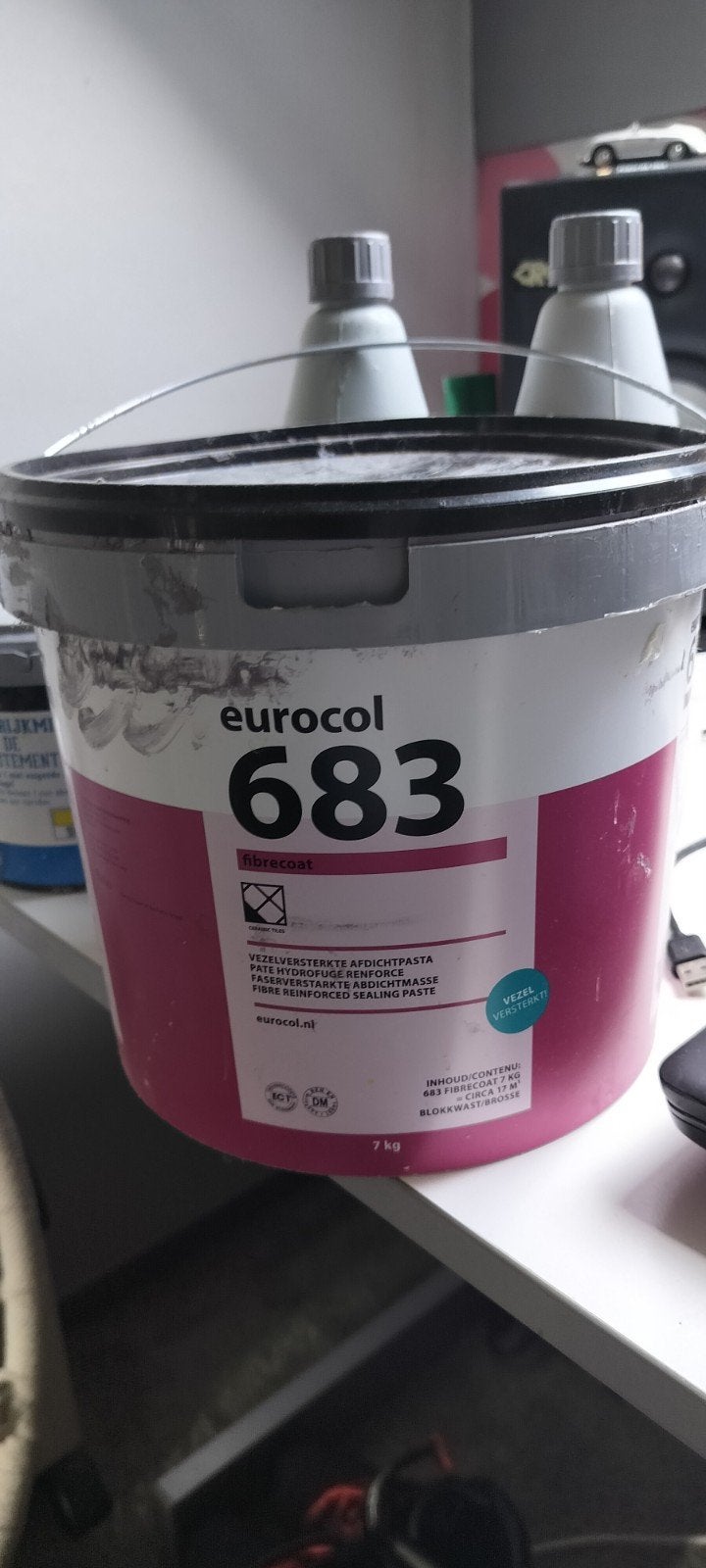 Eurocol 683 Fibrecoat Vezelversterkte Afdichtpasta, Ophalen of Verzenden, Gebruikt