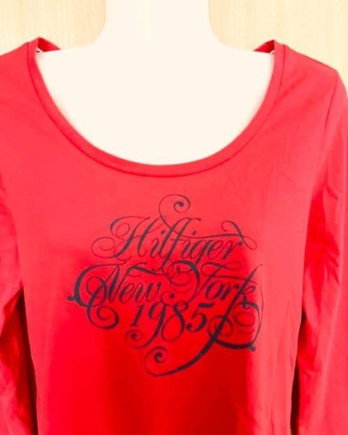 Tommy Hilfiger rood shirt maat S, Kleding | Dames, Nieuw, Ophalen of Verzenden, Lange mouw, Maat 36 (S)