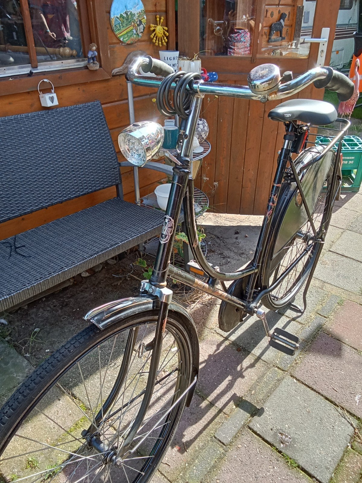 oma fiets, zwart, Fietsen en Brommers, Ophalen