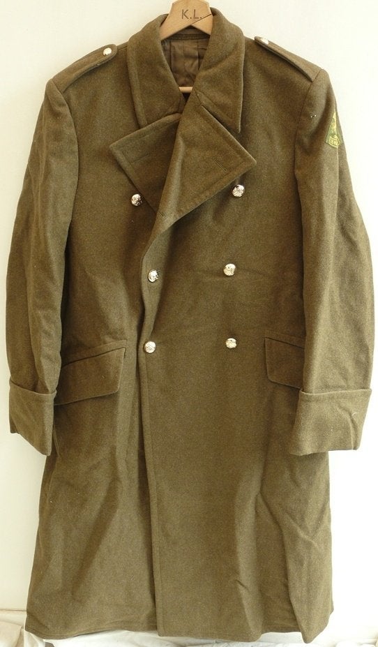 Overjas Winter, Uniform VT, MvO, maat: 47, KL, 1967.(Nr.2), Ophalen of Verzenden, Landmacht, Nederland, Kleding of Schoenen
