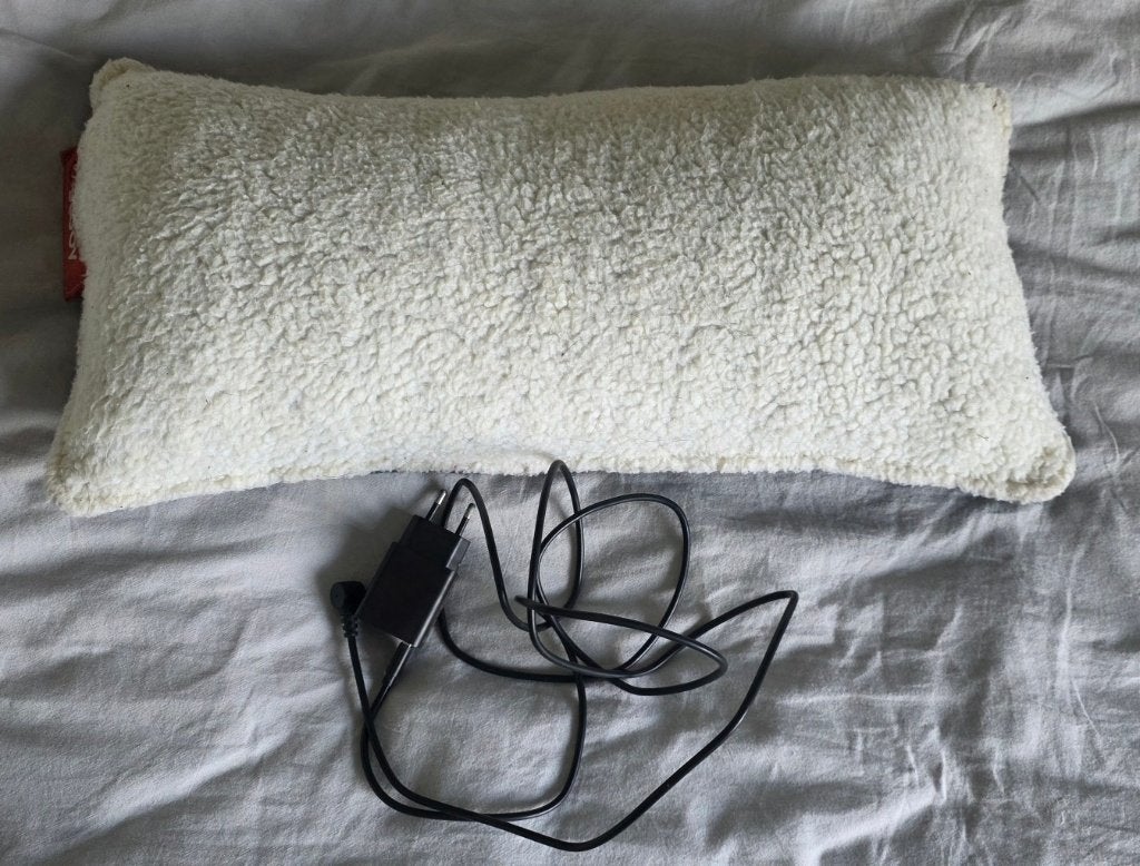 Te koop een Stoov warmtekussen  Inclusief oplader!, Overige merken, Gebruikt, Inclusief binnenkussen, Beige