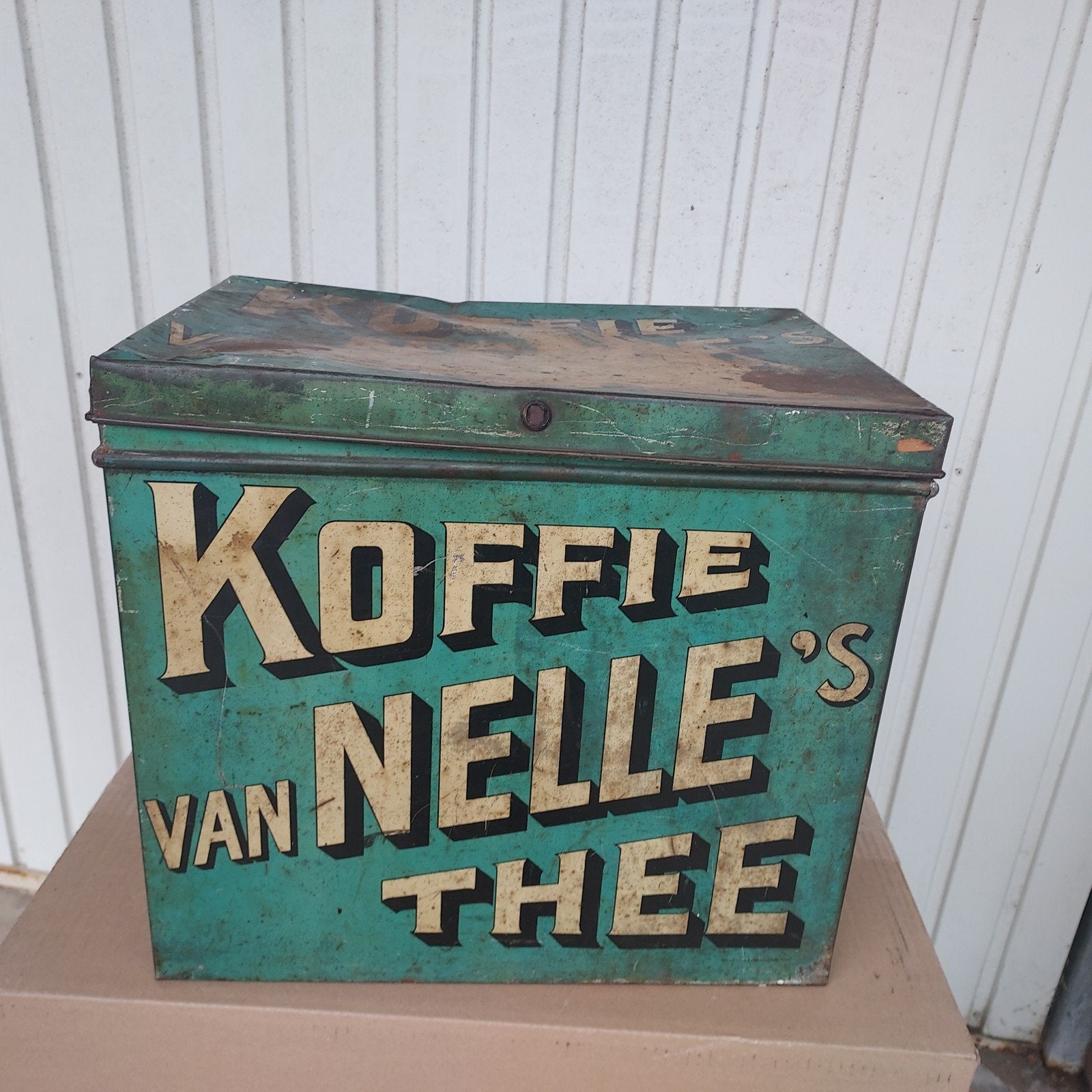 Oud Brocante koffieblik Van Nelle, Ophalen of Verzenden