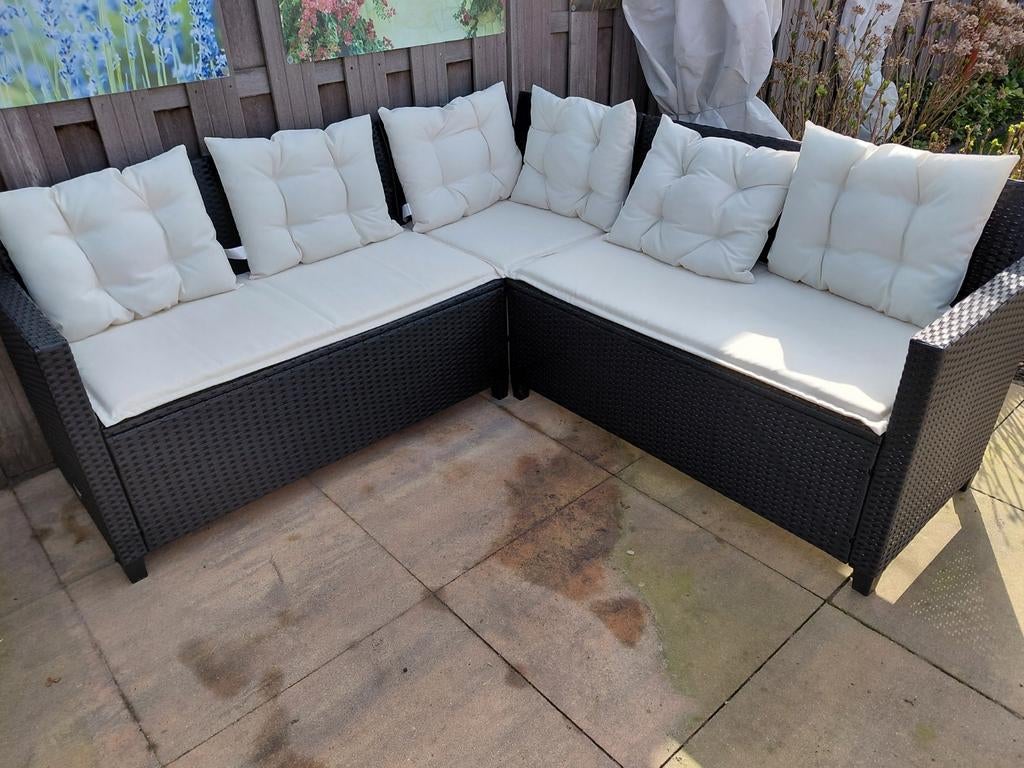 In uitstekende staat loungeset / tuinset incl. alle kussens, Tuin en Terras, Tuinsets en Loungesets, Ophalen, Bank
