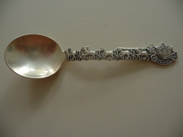 verzilverd Lepeltje - DE GOUDEN KOETS - merk Keltum, Ophalen of Verzenden