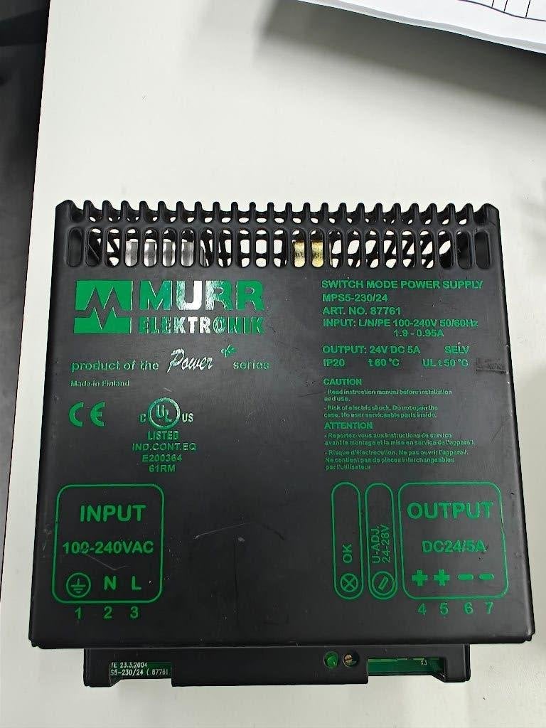 Murrelektronik MPS5-230/24 24V 5A voeding 87761, Verzenden, Gebruikt