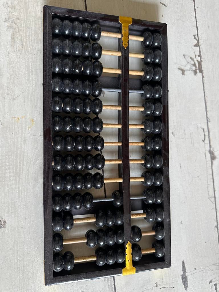 Abacus Chinese rekenmachine + instr., Ophalen of Verzenden, Zo goed als nieuw