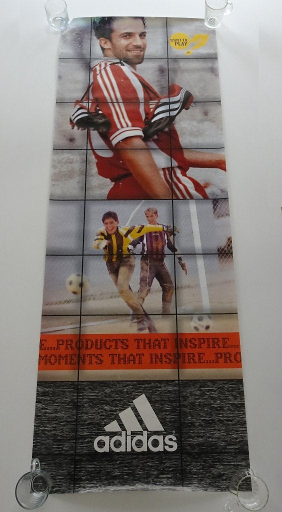 Adidas Promo Poster van Alessandro Del Piero, Ophalen, Zo goed als nieuw, A1 t/m A3, Sport