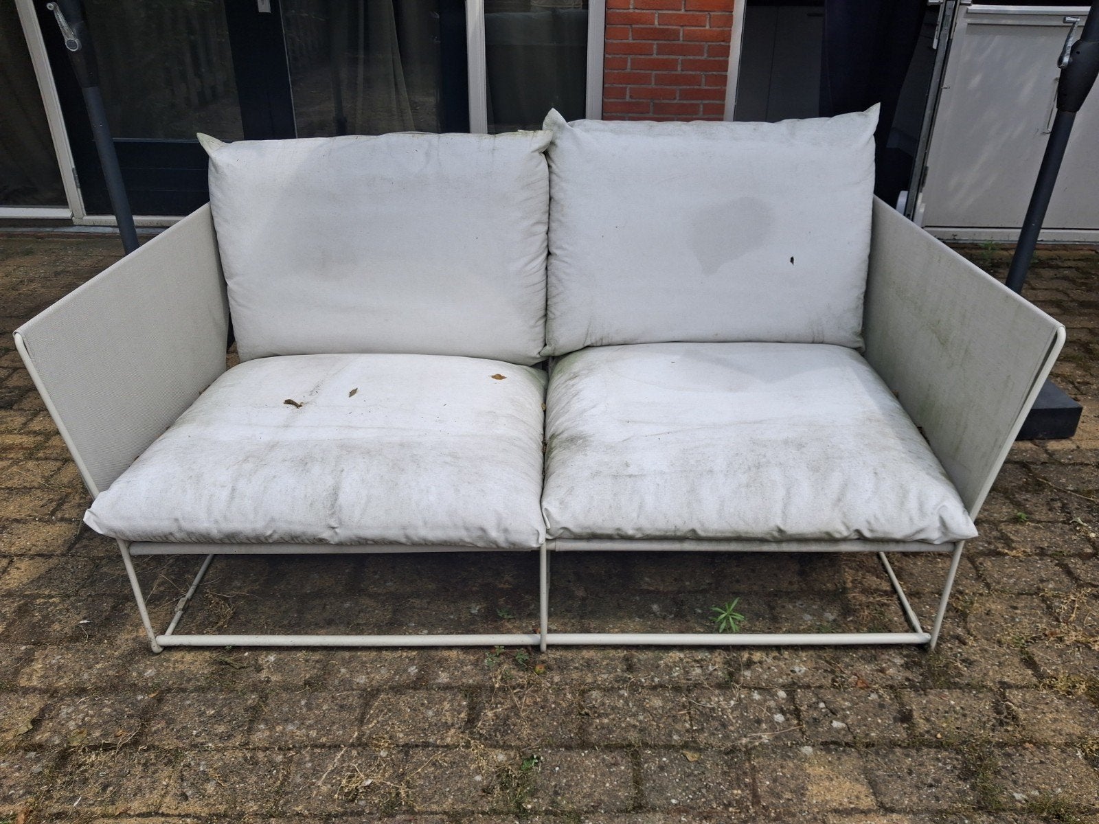 Ikea Tuinset met 2 zitplaatsen en bijzettafel, Tuin en Terras, Gebruikt, Bank, Tuinset, Ophalen
