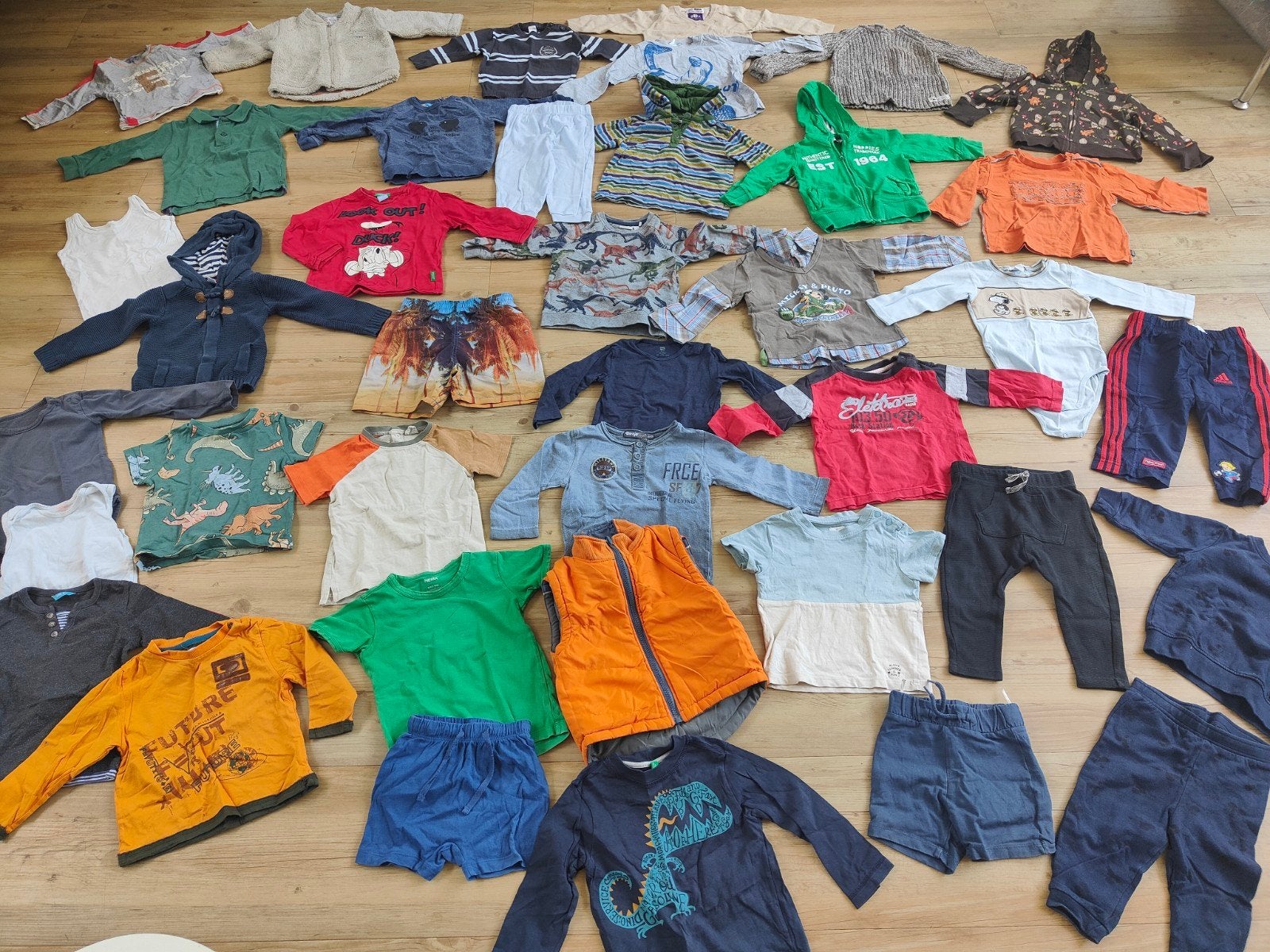 39-delig kledingpakket jongen maat 80 Adidas, H&M, Hema, Ophalen of Verzenden