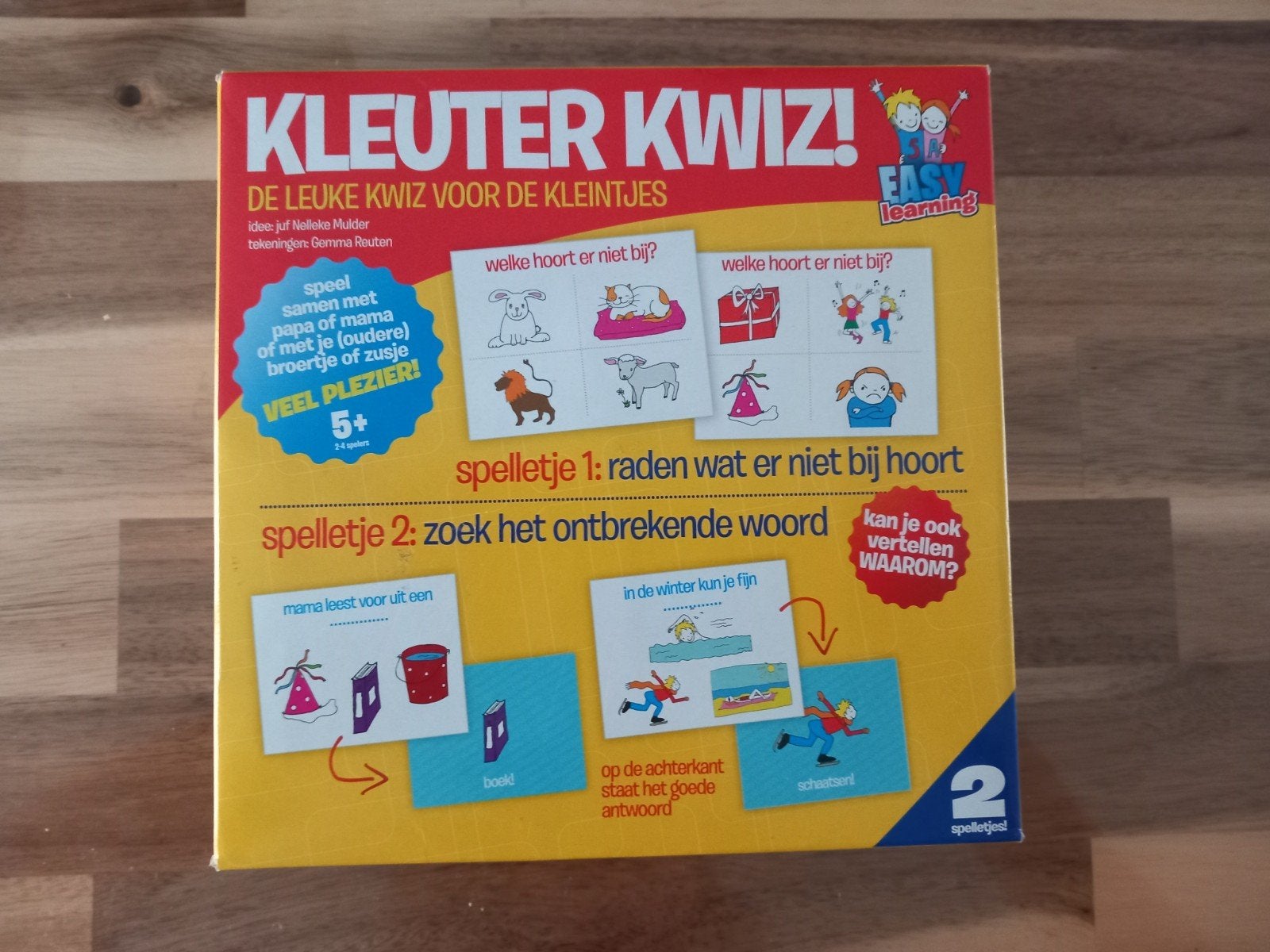 Kleuter Kwiz! Educatief Spel voor Kleuters, Ophalen of Verzenden, Zo goed als nieuw, Taal en Lezen