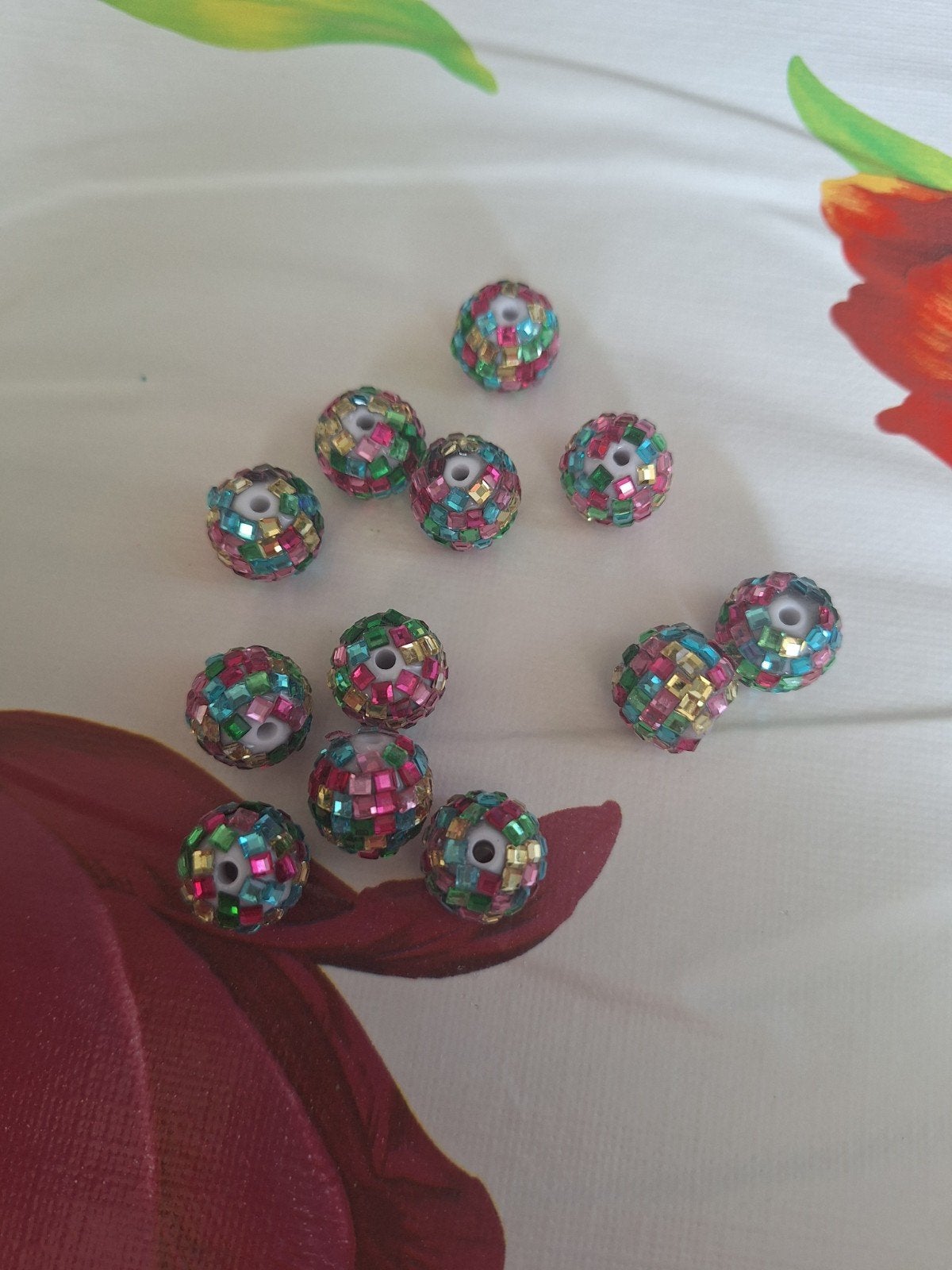 Kralen glitter, Hobby en Vrije tijd, Kralen en Sieraden maken, Ophalen of Verzenden, Kraal