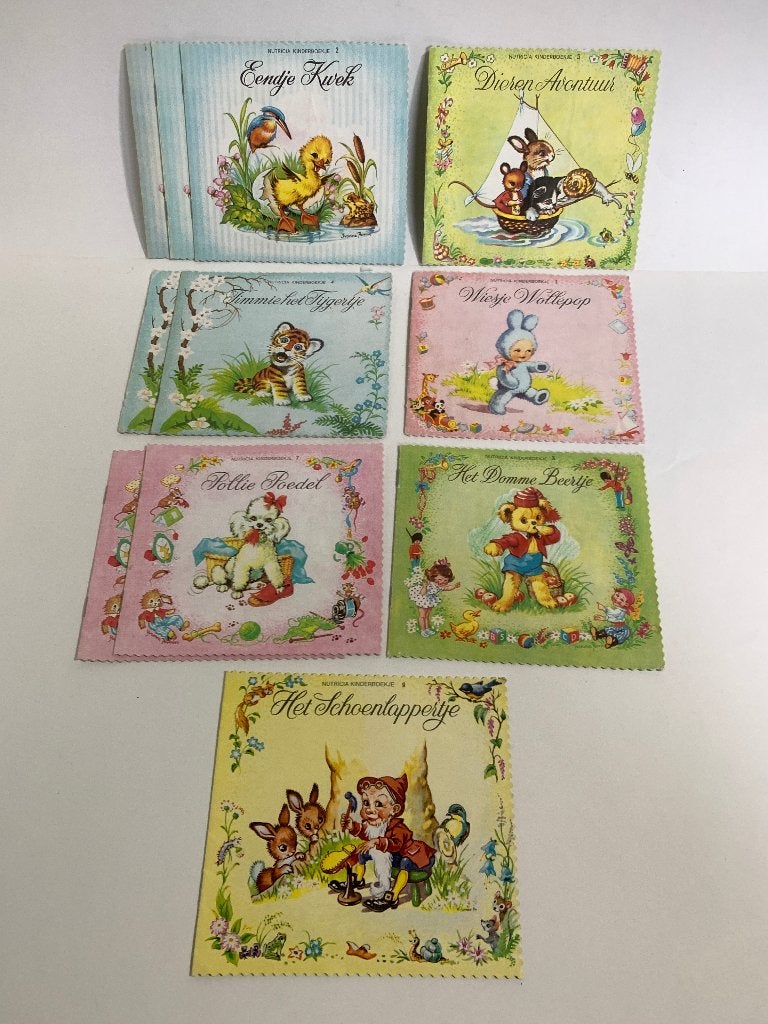 Nutricia Kinderboekjes Collectie vintage 7 verschillende, Ophalen of Verzenden, Zo goed als nieuw