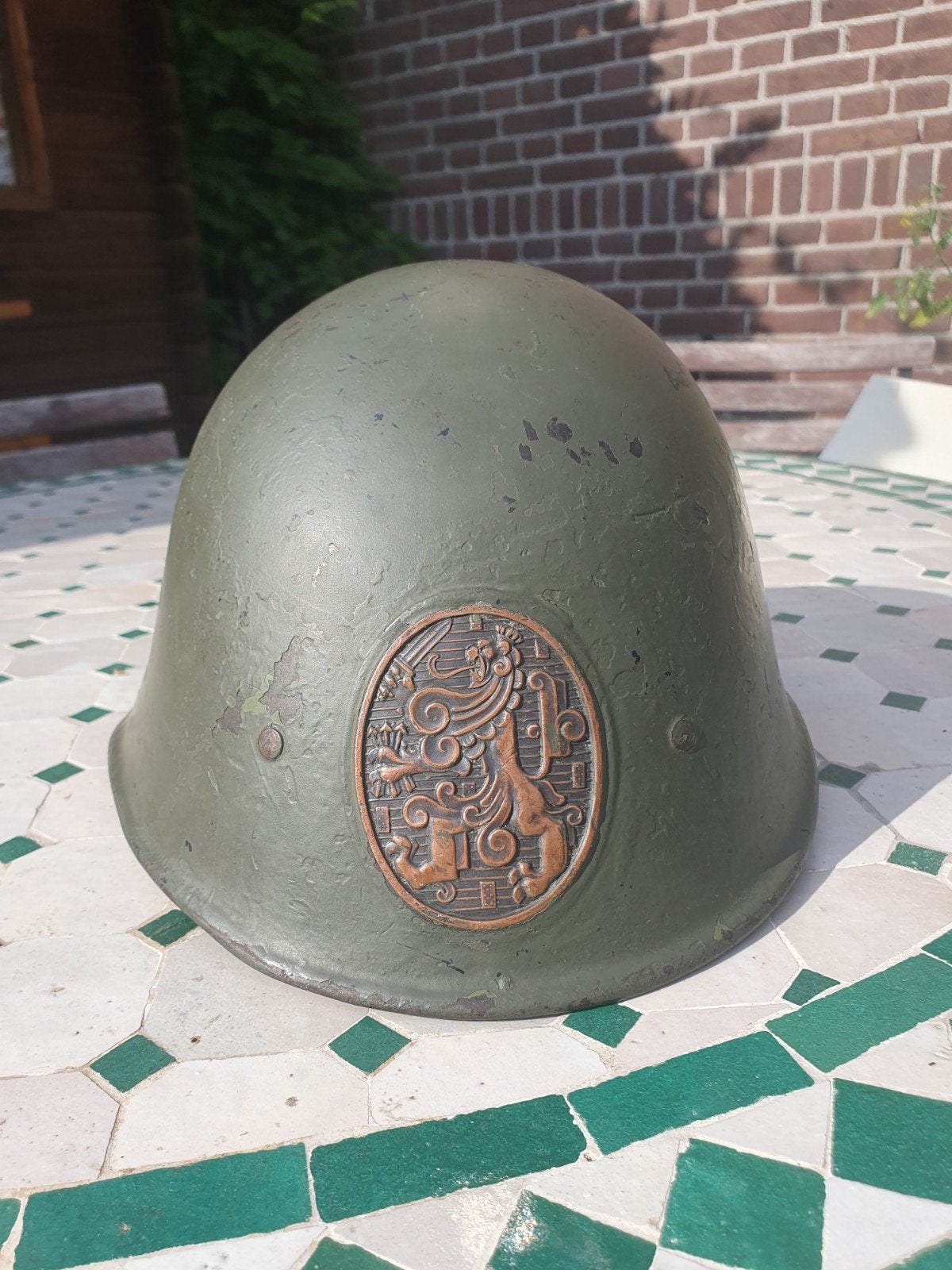 Nederlandse m27 helm (1930), Ophalen of Verzenden, Nederland, Helm of Baret