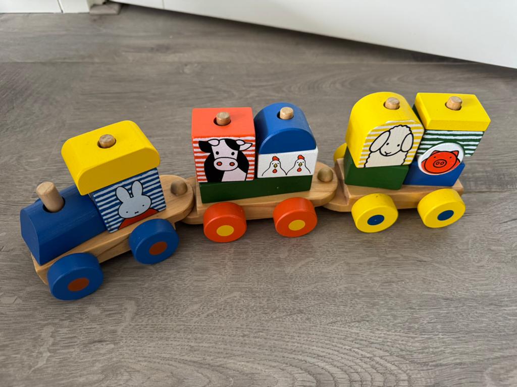 Nijntje houten speelgoedtrein, Ophalen of Verzenden, Zo goed als nieuw