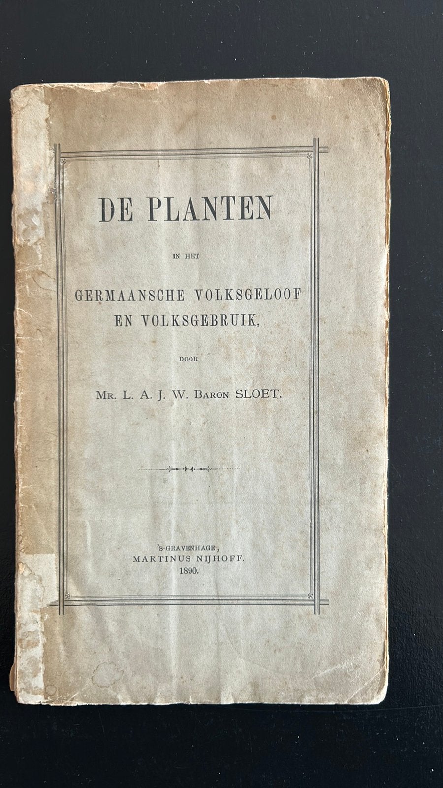 De planten in het Germaansche volksgeloof, Ophalen of Verzenden, Zo goed als nieuw, Bloemen, Planten en Bomen