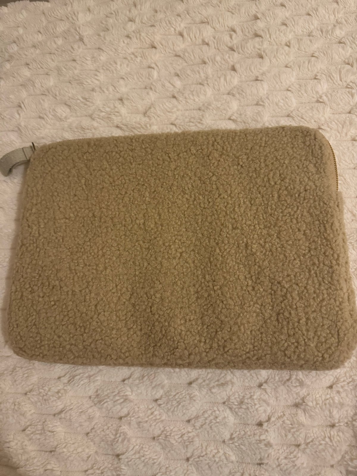 Laptophoes 14 inch - Teddy stof - Zo goed als nieuw, Computers en Software, Ophalen of Verzenden, 14 inch, Zo goed als nieuw