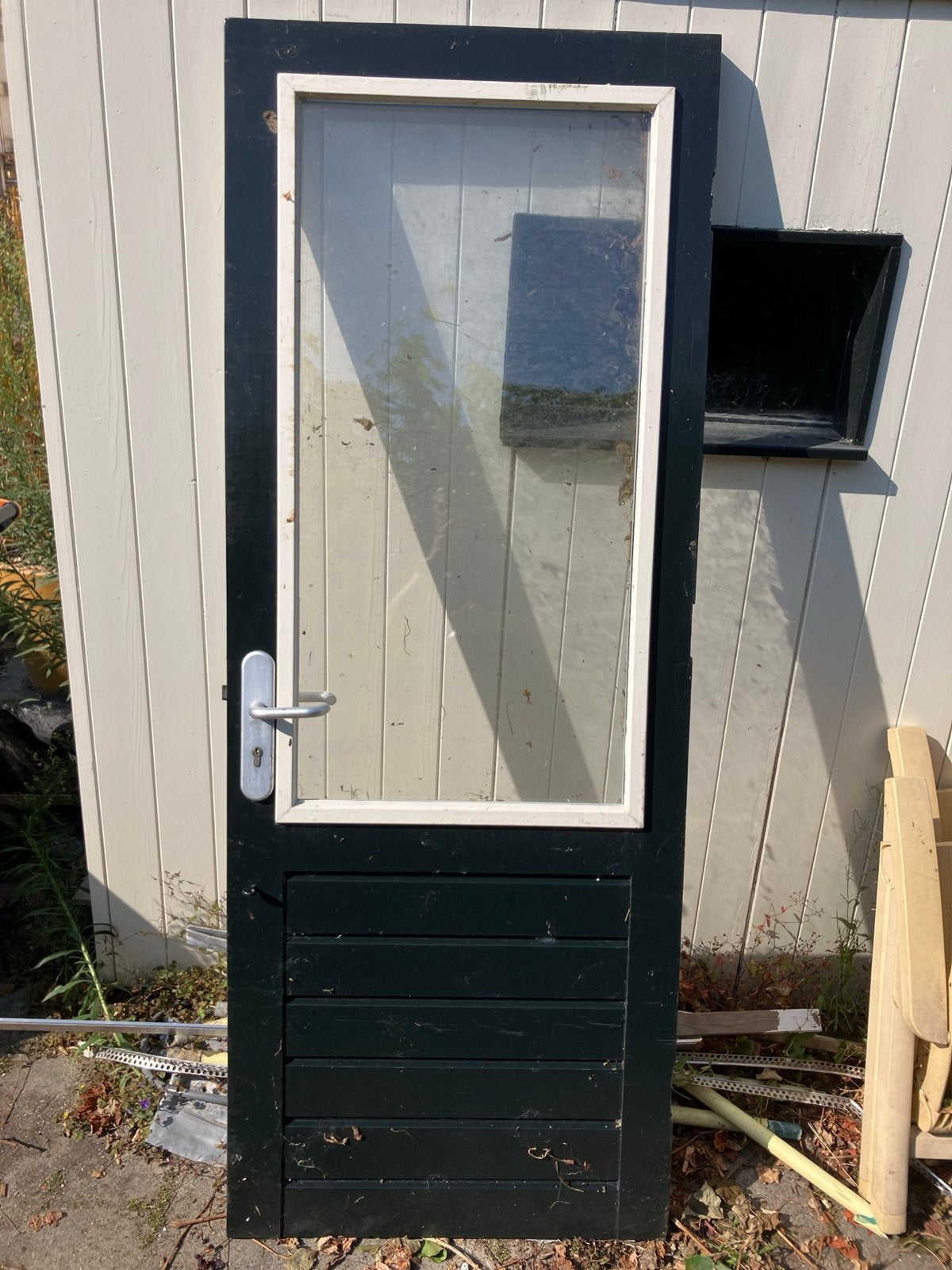 Harde houten deur - Gebruikt, Gebruikt, 80 tot 100 cm, Binnendeur, Ophalen of Verzenden