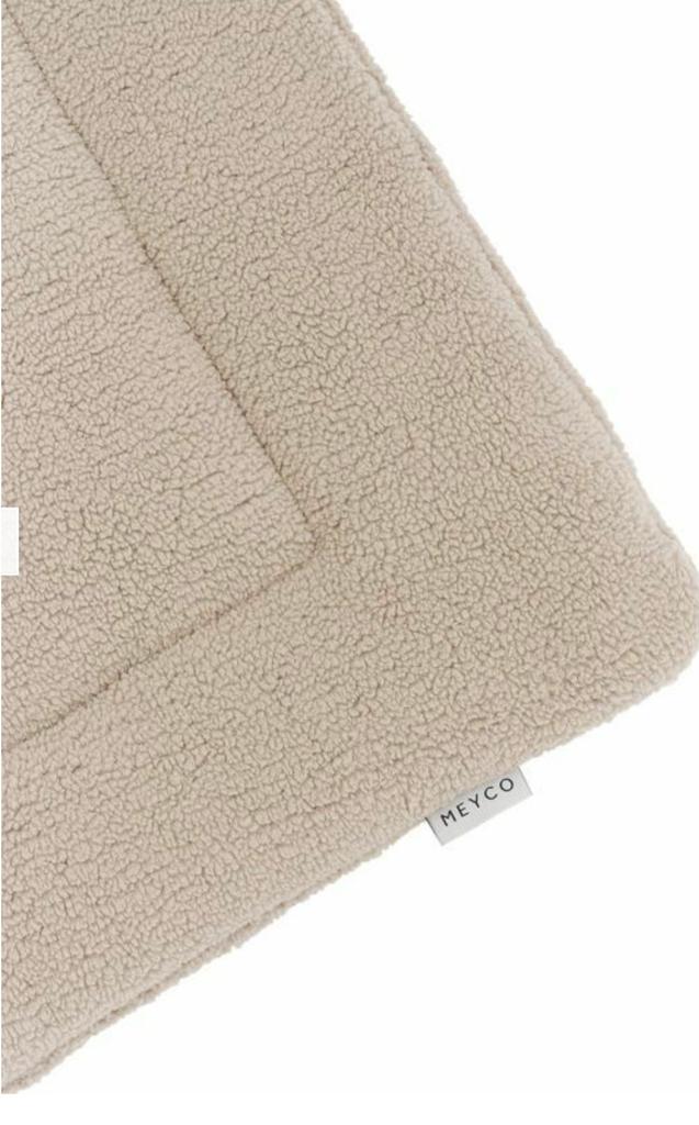 Meyco Teddy Boxkleed 80 x 100 - Sand, Kinderen en Baby's, Boxen, Ophalen of Verzenden, Zo goed als nieuw, Boxkleed