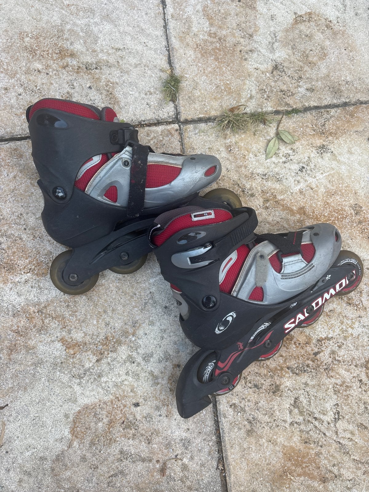 Salomon Skates Maat 38 - Zwart/Rood Inline Skates, Ophalen, Gebruikt, Inline skates 4 wielen, Salomon