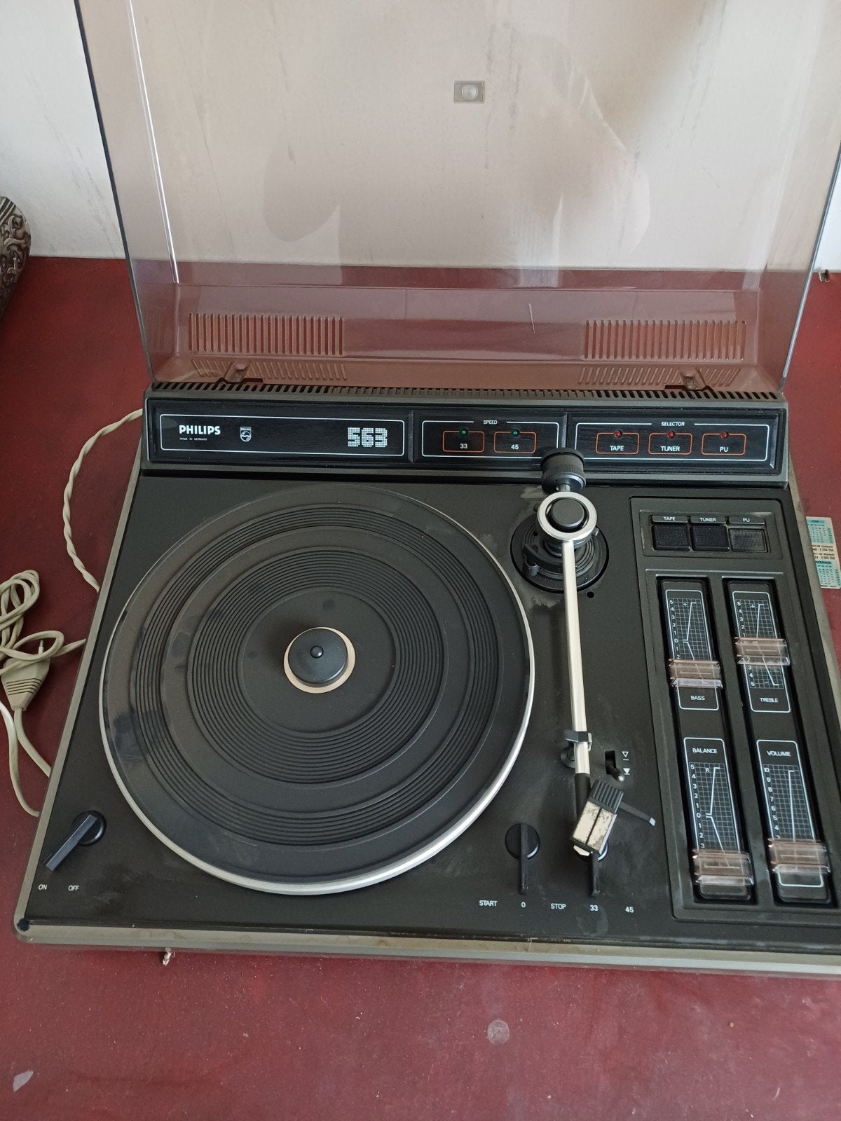 Vintage Philips AF 563 platenspeler ., Antiek en Kunst, Ophalen of Verzenden