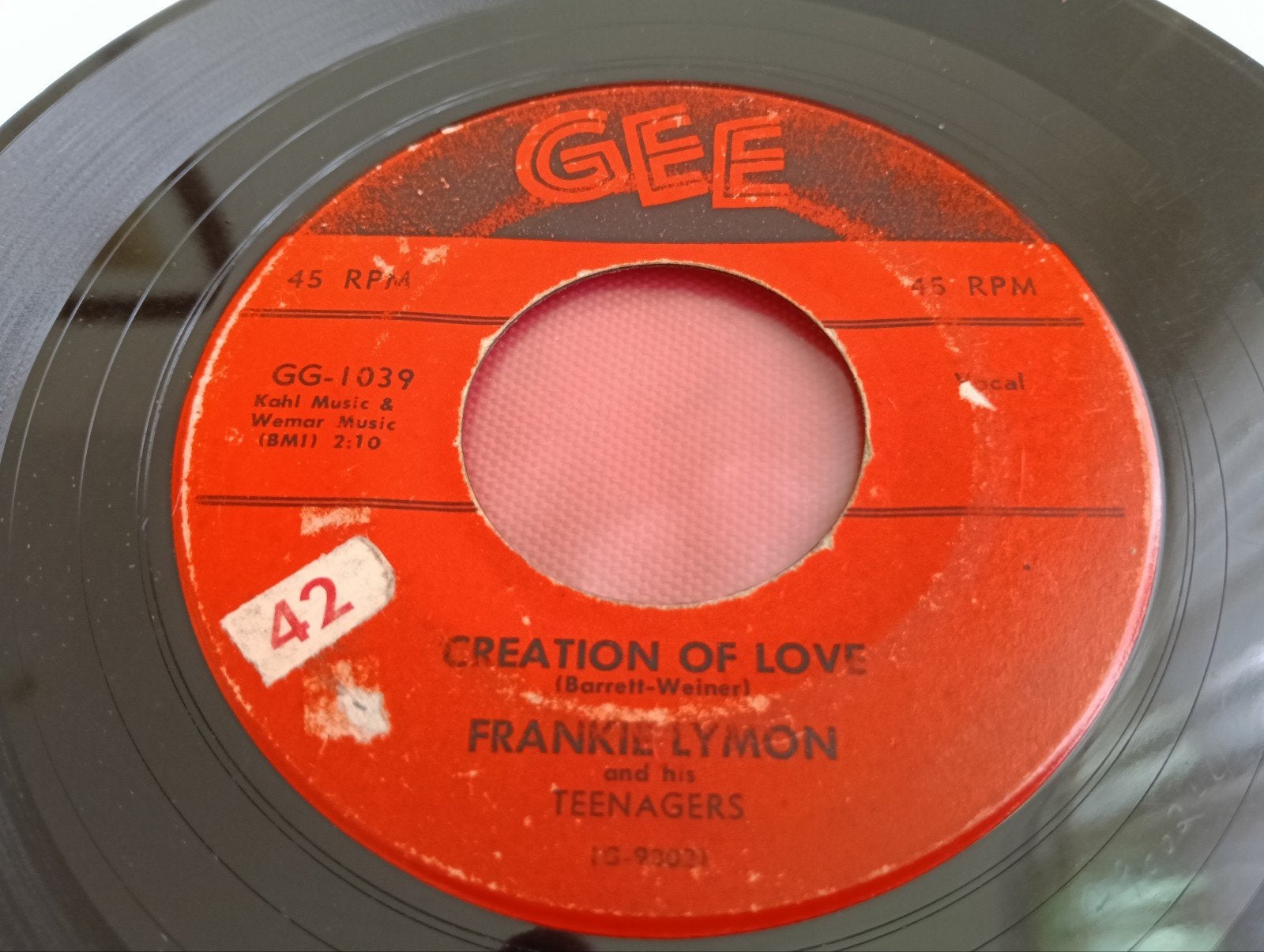 FRANKIE LYMON & TEENAGERS 1957 GEE LABEL ROCK & ROLL DW SOUL, Cd's en Dvd's, Vinyl Singles, Verzenden
