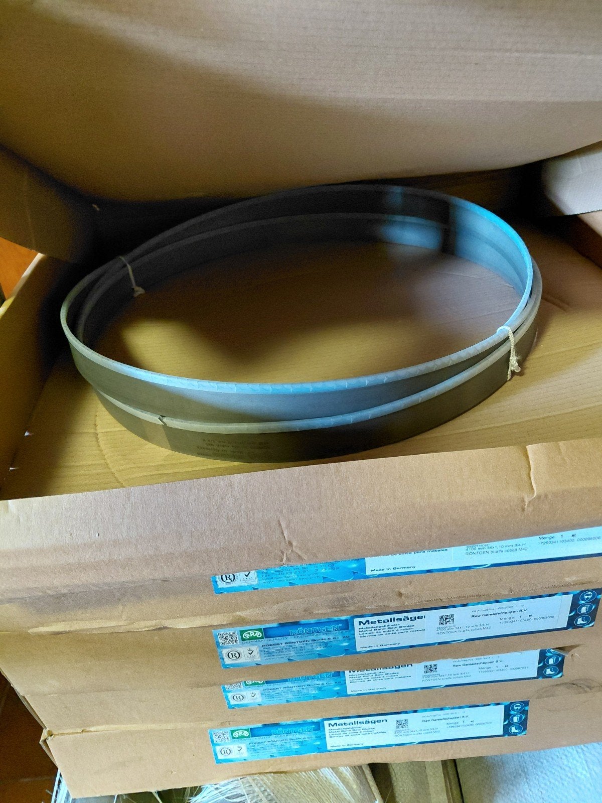 Röntgen metaalzaagbanden 4100mm. Lintzaag. Bi-alfa cobalt., Doe-het-zelf en Verbouw, Ophalen, 1200 watt of meer, Afkortzaag, 70 mm of meer