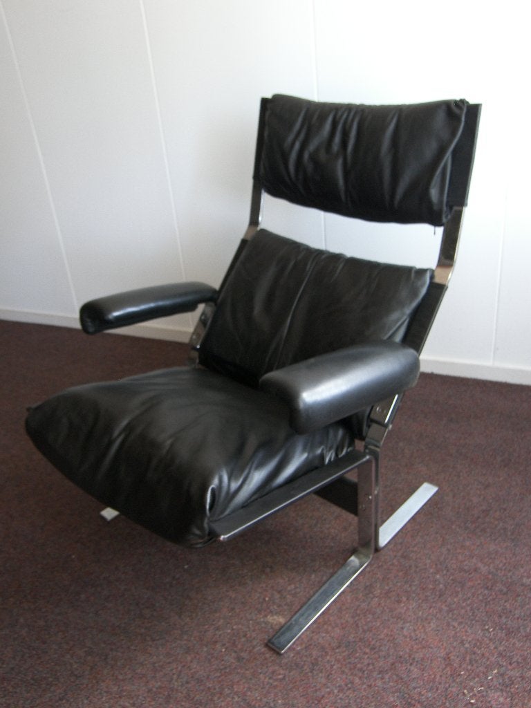 lounge chair airborne olivier mourgue, Ophalen, Gebruikt, Minder dan 75 cm, Leer