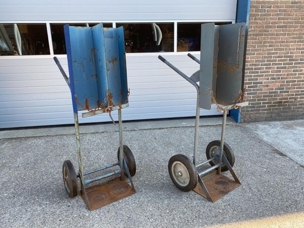 Flessenwagen Laswagen Flessenkar Laskar Gasflessenwagen, Ophalen, Gebruikt